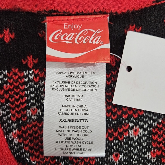 NWT Coca-Cola sweater women's size XXlarge - Picture 7 of 7